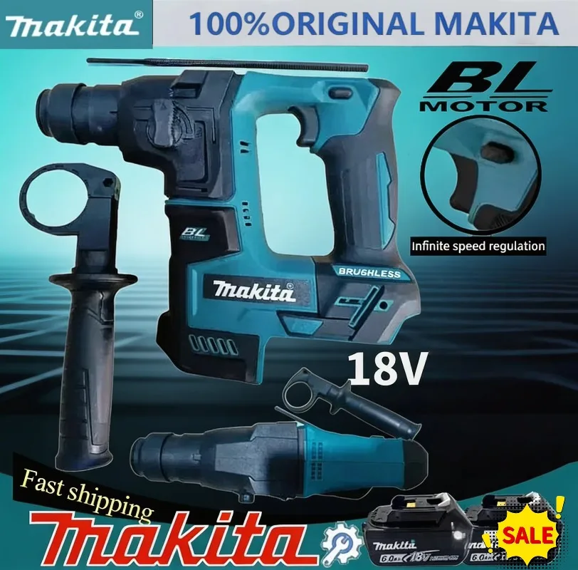 Brushless Cordless Electric Drill 18V - Makita 18V Brushless Cordless Electric Hammer