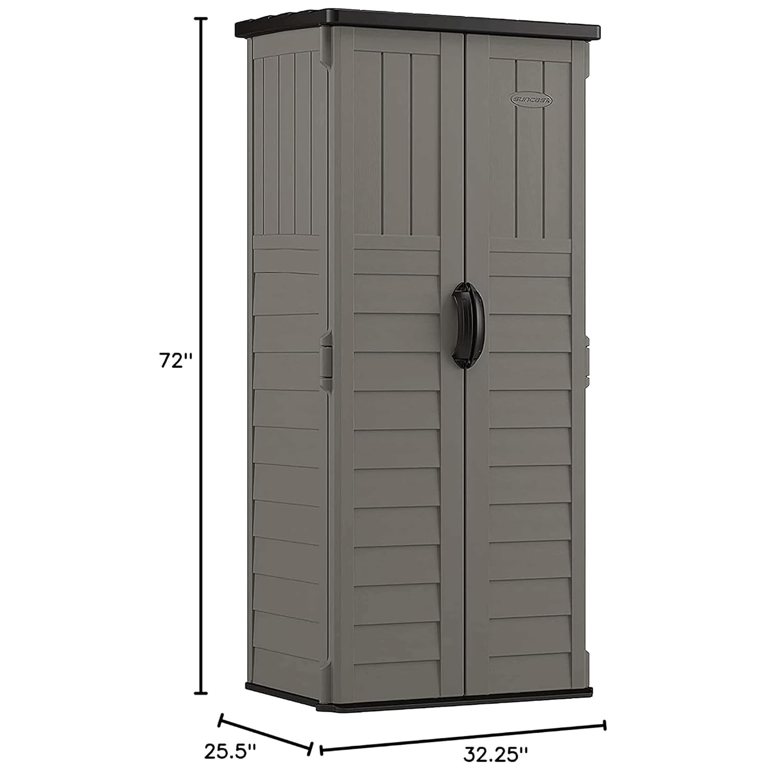 Vertical Storage Shed 22 Cu Ft - Garden Tools 评论和价格