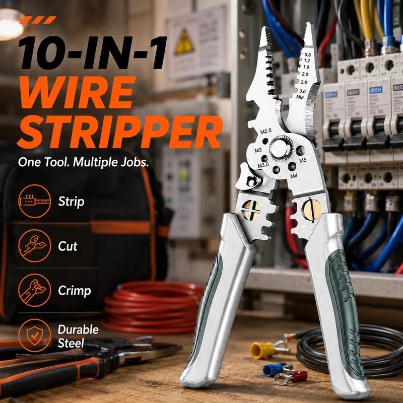 8.5 Inch Heavy Duty Wire Strip - Automatic Wire Stripper Cutter 评论和价格